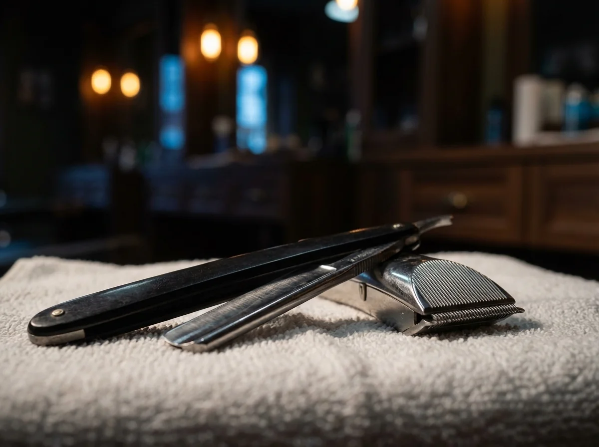 Outils professionnels de barbier à Lausanne, rasoir et tondeuse Barber Concept