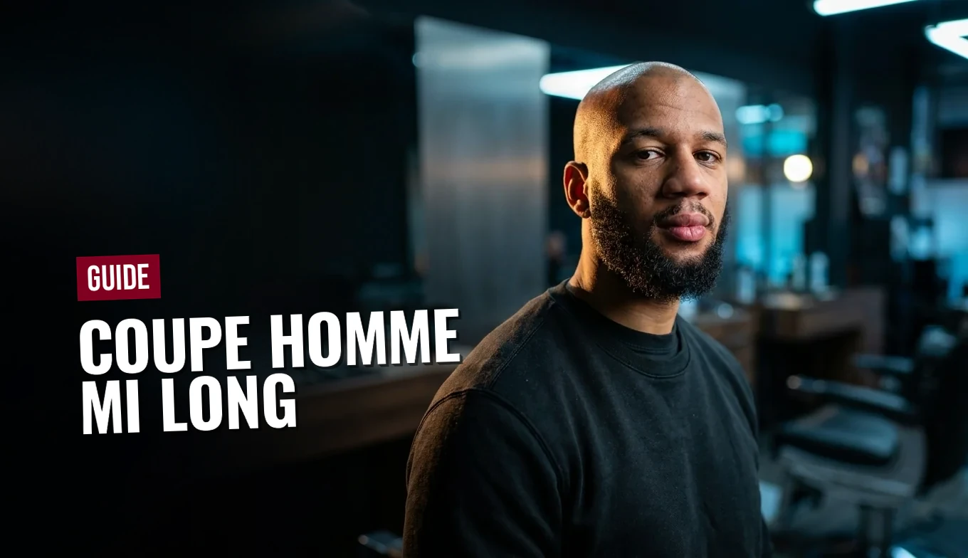 Coupe homme mi-long slick back réalisée par un barbier Barber Concept