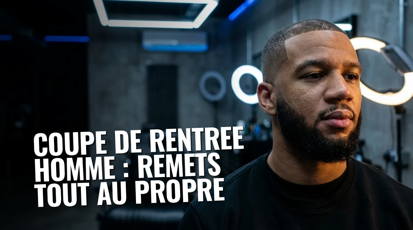 Coupe de rentrée homme dégradé net réalisée par un barbier Barber Concept