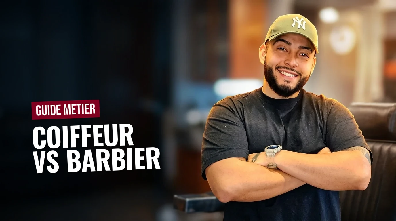Barbier professionnel dans un salon Barber Concept à Genève, différence entre coiffeur et barbier