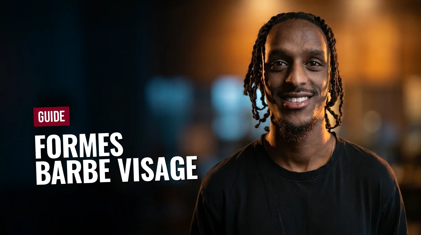 Barbe complète homme avec traçage net réalisée par un barbier Barber Concept