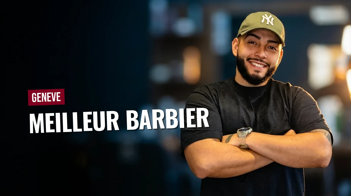 Barbier Barber Concept réalisant un dégradé précis dans un salon à Genève