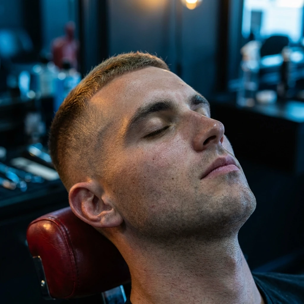 Coloration cheveux courts chez Barber Concept