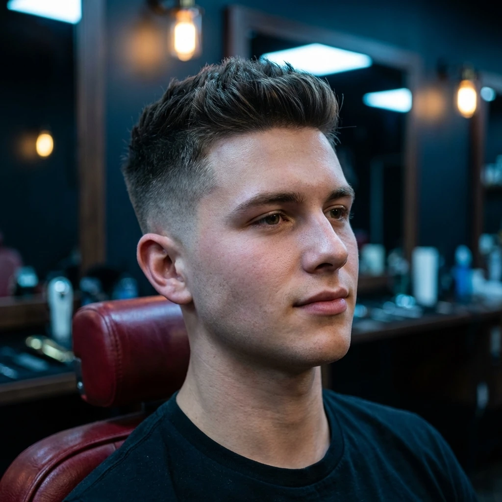 Coupe étudiante homme chez Barber Concept