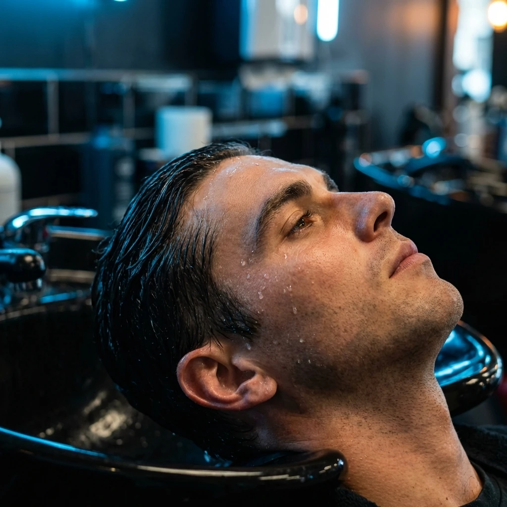 Shampoing professionnel chez Barber Concept